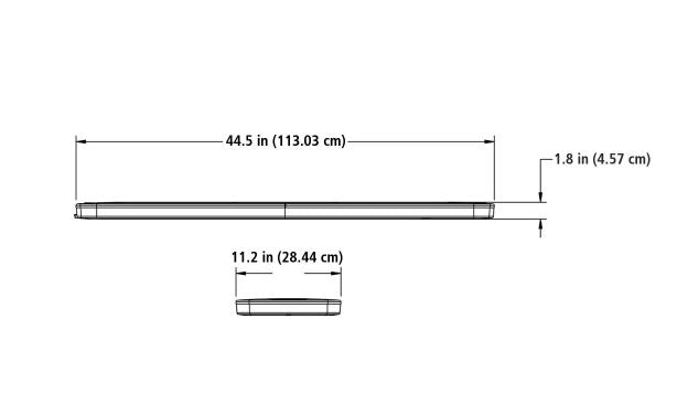 Federal Signal Allegiant 45" Lightbar (Amber/White) with 6-Button Controller