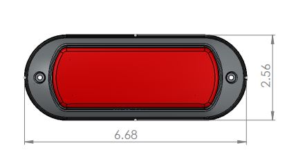 Tecniq K50 Warning Light (5" x 2")