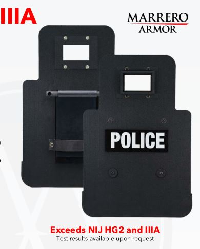 Marrero Armor Ballistic Shield - IIIA/HG2