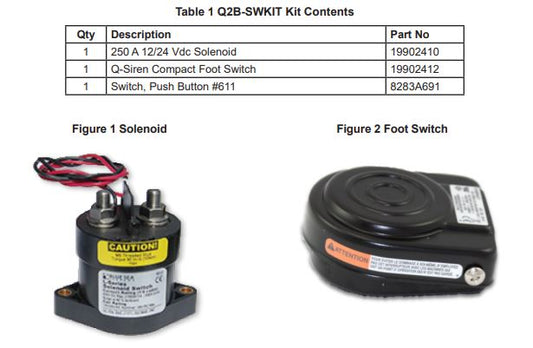 Federal Signal Q Siren Foot Switch Kit