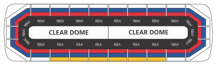 Federal Signal "Reliant S2" Tri-Colour Lightbar, 48"