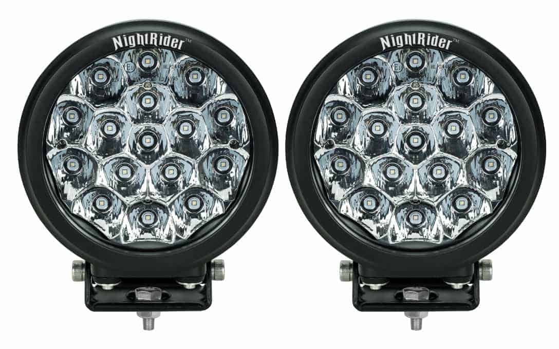 Night Rider N2448EM Street Legal 7" Round Driving Lights (Pair)