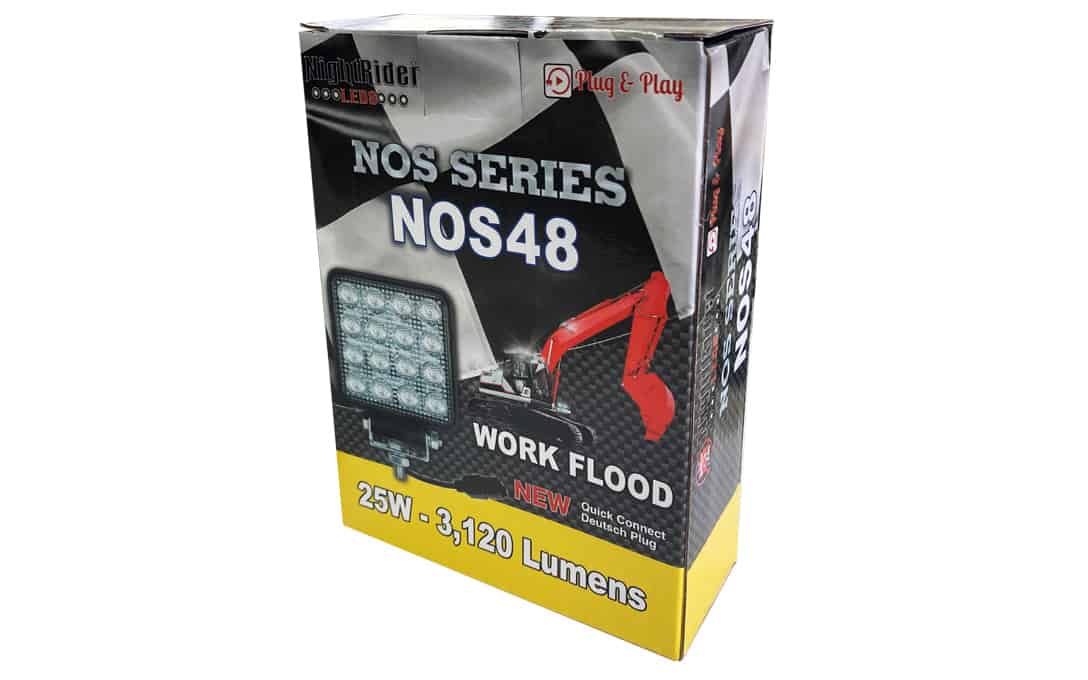 Night Rider NOS48 4" Square Work Flood Light