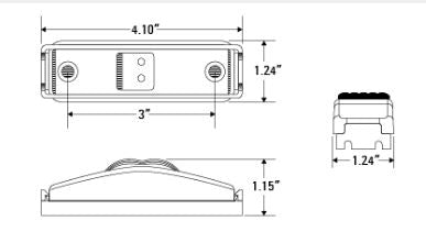 Tecniq S19 1" x 4" Marker Light