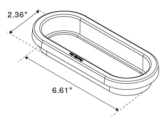 Tecniq Rubber Grommet for 6" Lights